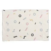 Retro Squiggle Patroon Kussensloop (Voorkant-Rechts)