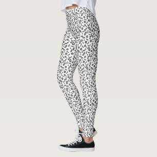 Retro Squiggle Patroon Leggings