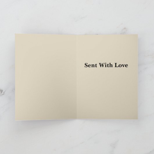 Retro Squirrel with gift parcel greeting Kaart (Binnen)