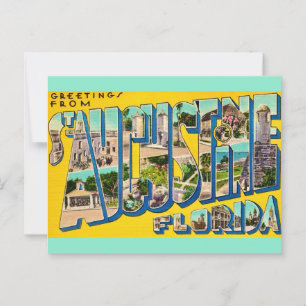 Retro St Augustine Florida ansichtkaart Briefkaart