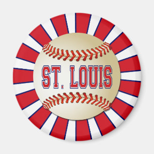 RETRO ST LOUIS BASEBALL MAGNEET
