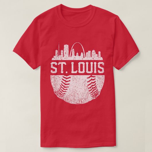 Retro St. Louis Baseball T-shirt (Design voorkant)