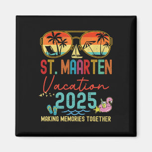 Retro St. Maarten Vakantie 2025 Herinneringen Bijp Magneet