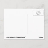 Retro St. Patrick's Day Ierse vrouw en Shamrocks Briefkaart (Achterkant)