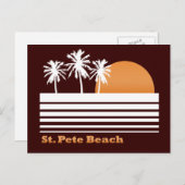 Retro St Pete Beach Briefkaart (Voorkant / Achterkant)