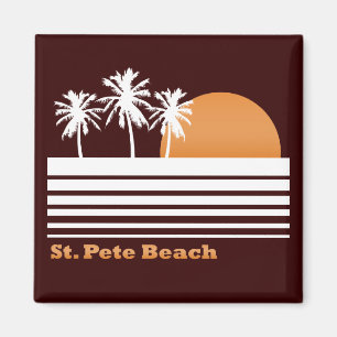 Retro St Pete Beach Magnet