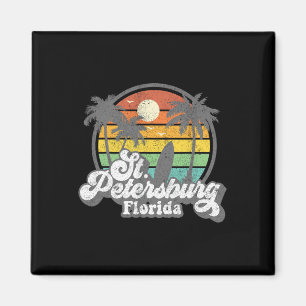 Retro St. Petersburg Beach Florida Surfen Vintage Magneet