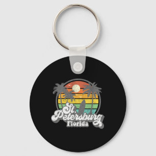 Retro St. Petersburg Beach Florida Surfen Vintage Sleutelhanger