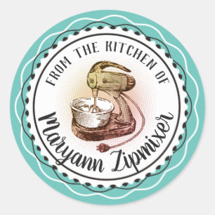 Retro standmixer uit de keuken van sticker