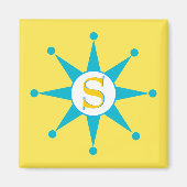 Retro Star Magneet (Voorkant)