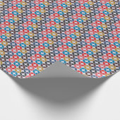 Retro Star-patroon Cadeaupapier (Hoek)