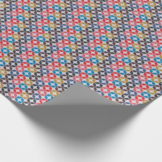 Retro Star-patroon Cadeaupapier (Hoek)