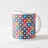 Retro Star-patroon Extra Grote Beker (Voorkant rechts)