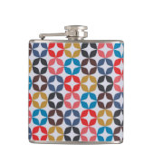 Retro Star-patroon Heupfles (Voorkant)