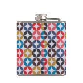 Retro Star-patroon Heupfles (Achterkant)