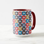 Retro Star-patroon Mok (Voorkant rechts)