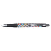 Retro  Star-patroon Pen (Achterkant)