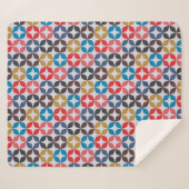 Retro  Star-patroon Sherpa Deken (Voorkant (horizontaal))