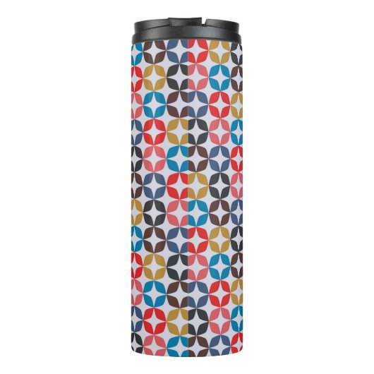 Retro Star-patroon Thermosbeker (Achterkant)