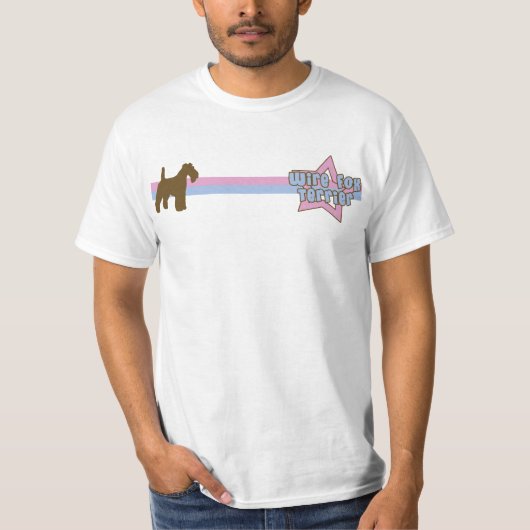 Retro Star Wire Fox Terrier T-shirt (Voorkant)