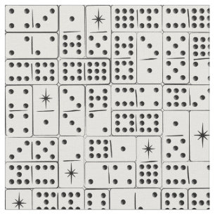 Retro Starburst Dominoes Stof