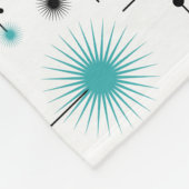 Retro Starburst een Go-Go! Fleece Deken (Hoek)