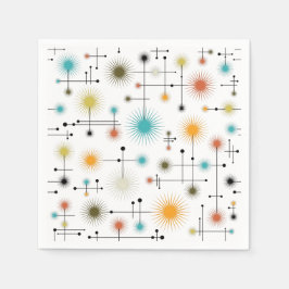 Retro Starburst een Go-Go! Servet