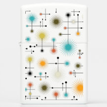 Retro Starburst een Go-Go! Zippo Aansteker
