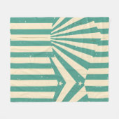 Retro Starburst Fleece Deken (Voorkant (Horizontaal))