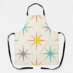 Retro Starburst Mid-Century Patroon Schort