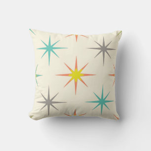 Retro Starburst Midden-Eeuws Patroon Kussen