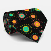 Retro Starbursts Stropdas (Opgerold)