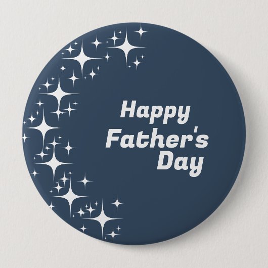 Retro Stars "Happy Vaderdag" Button (Voorkant)