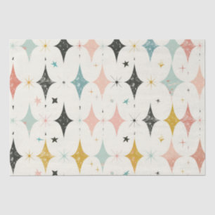 Retro Stars Patroon Tissuepapier