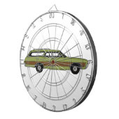 retro station wagon dartbord (Voorkant Rechts)