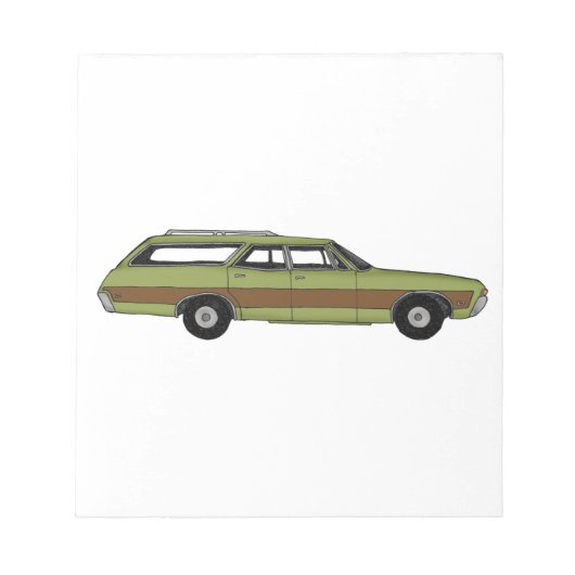 retro station wagon notitieblok (Voorkant)