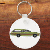 retro station wagon sleutelhanger (Voorkant)