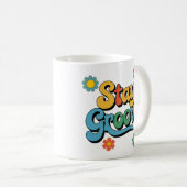 Retro Stay Groovy Koffiemok (Voorkant rechts)