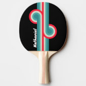 Retro Stealth Rainbow Loop met Naam Tafeltennisbatje (Achterkant)