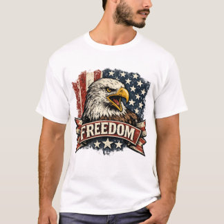 Retro Steenarend Vrijheid T-shirt | Vintage USA Pa