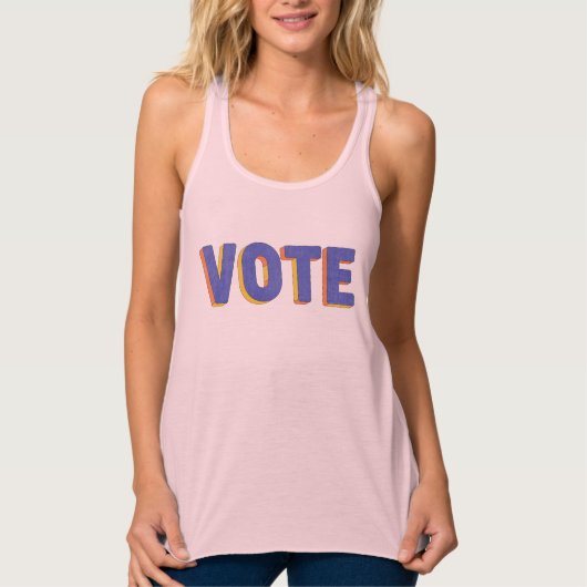 Retro Stemming 2020 Verkiezing  Verstoord Tanktop (Voorkant)