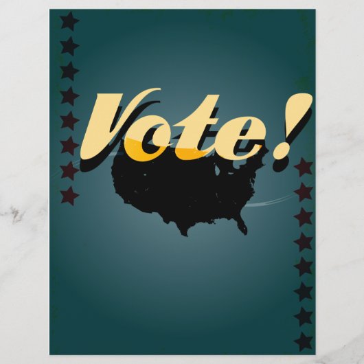 retro stemposter flyer (Voorkant)