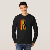 Retro Step-scooter Rijder E-Step Step-scooter T-shirt (Voorkant volledig)