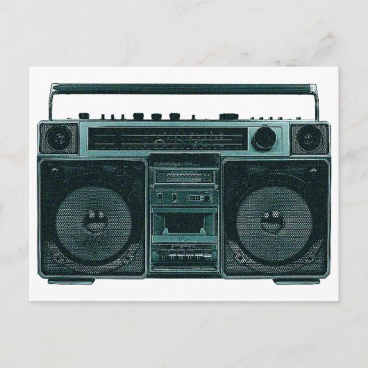 retro stereo briefkaart (Voorkant)