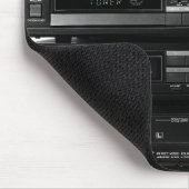 Retro Stereo System Black Muismat (Hoek)