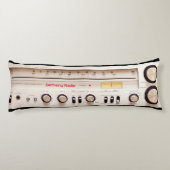 Retro Stereo Tuner Lichaamskussen (Achterkant)