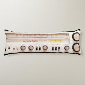 Retro Stereo Tuner Lichaamskussen (Voorkant)
