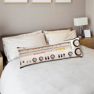Retro Stereo Tuner Lichaamskussen