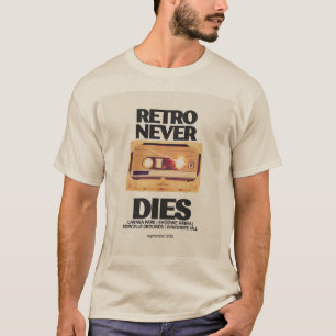 Retro sterft nooit Cassettebandje T-shirt - 8