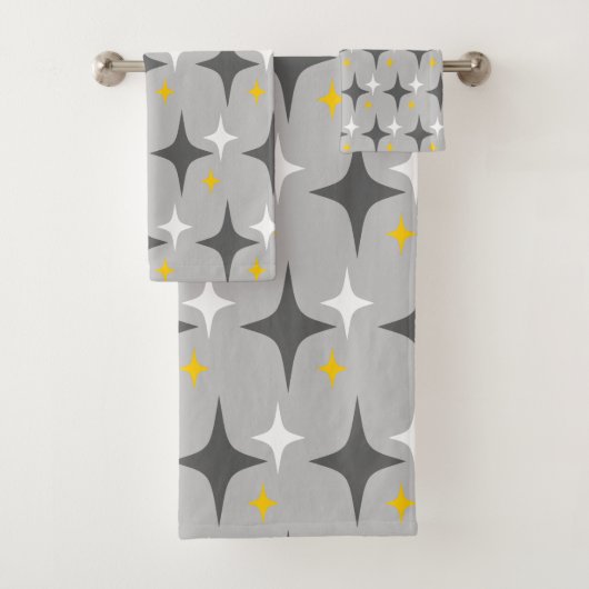 Retro sterren bad handdoek (Insitu)